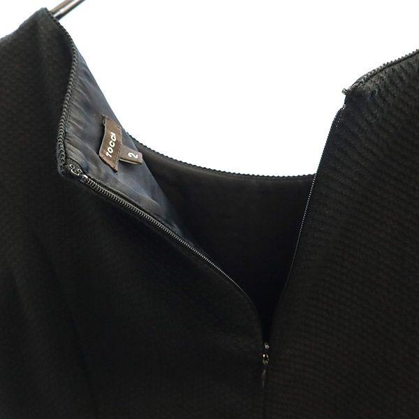 TOCCA Made In Japan Short Sleeve One Piece 2 Black French Sleeve Women Used