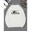 Men's Casual Round-Neck Sweatshirt With 'Driving My Husband Crazy One Animal At A Time' Design.