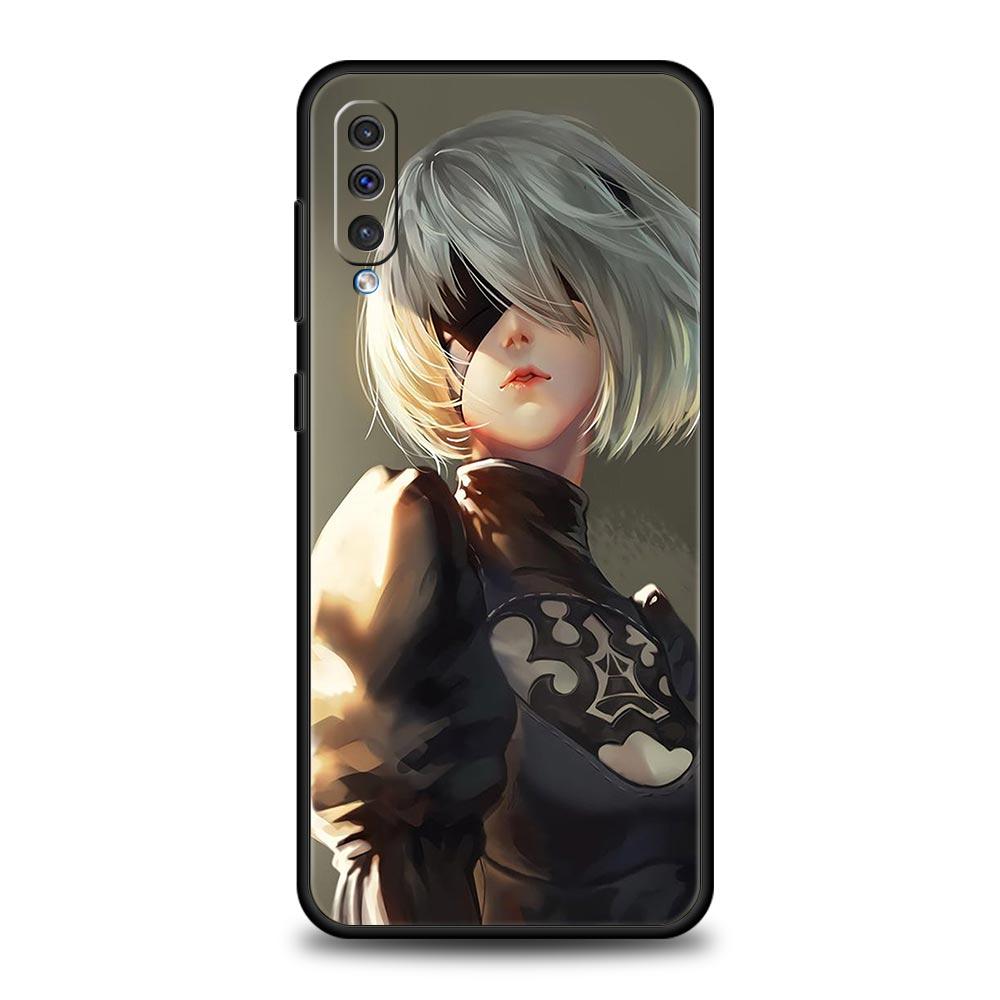 Phone Case For Samsung Galaxy A52 A14 A50 A70 A10S A30 A40 A20S A20E A02S A12 A22 A72 A32 5G A04s Nier Automata Cartoon Cover