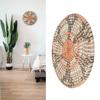 Grass Woven Placemats Nordic   Innovative Round Placemats for Dining Table Home Decor Wall Decor