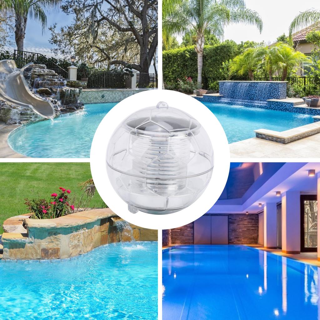 Waterproof Solar Power Lamp LED 7 Colors Floating Swimming Pool Pond Decoration Light