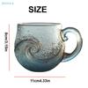 Glas Wellenbecher Einzigartig strukturiert Strandliebhaber Thema Tasse 12OZ