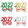 Sequin 2027 New Year Headband Cute Glitter Christmas Headpiece Creative Flexible 2027 Number Hair Hoop Christmas Supplies