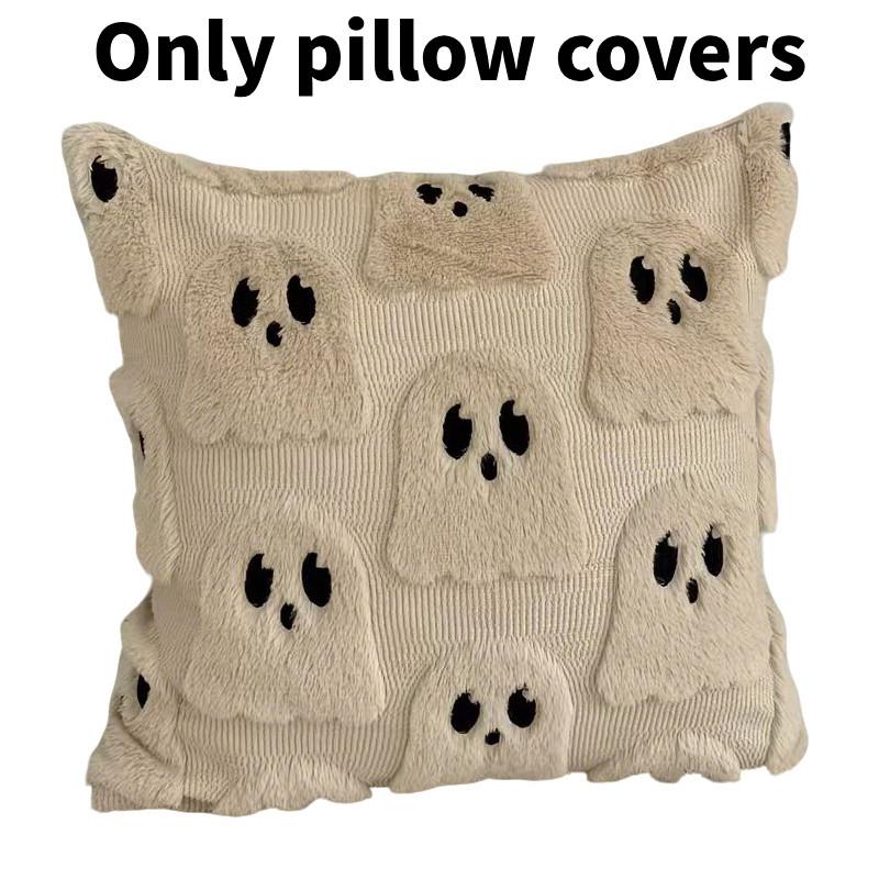 Ghost Halloween Cushion Cover Made Polyester Fun Design Living Room Decoration