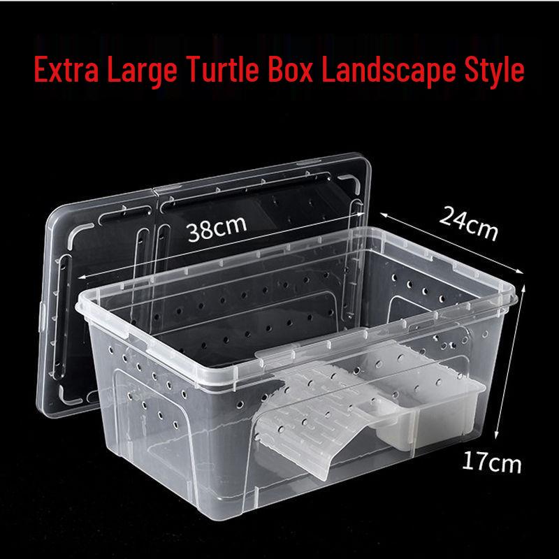 Reptile Habitat Tank for Silkworms, Spiders, Frogs, Snakes, Lizards, Snails, Insects, and Turtles