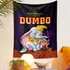 Dumbo Tapestry Wall Hanging, Walt Disney Classic Elephant Movie Art, Nostalgic Cartoon Wall Decor for Nursery Kids Bedroom