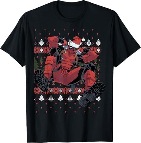Deadpool Santa Hat TShirt Unisex3 S