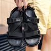 New Sandals Men Shoes Hook&loop Gladiator Men's Summer Shoes 2024 Fashion Beach Sandals Men sandalias hombre Large Size 45 46