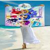 Custom Name Ultra-Soft Beach Towel with True and the Rainbow Kingdom Theme,Ideal for Pool - Camping, Diving - Perfect Travel Essential, Vibrant Beach 