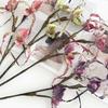 Artificial Flower Paphiopedilum Realistic Silk Plastic Petals Flexible Stems Long-Lasting No Watering Fake Orchid Home Decor