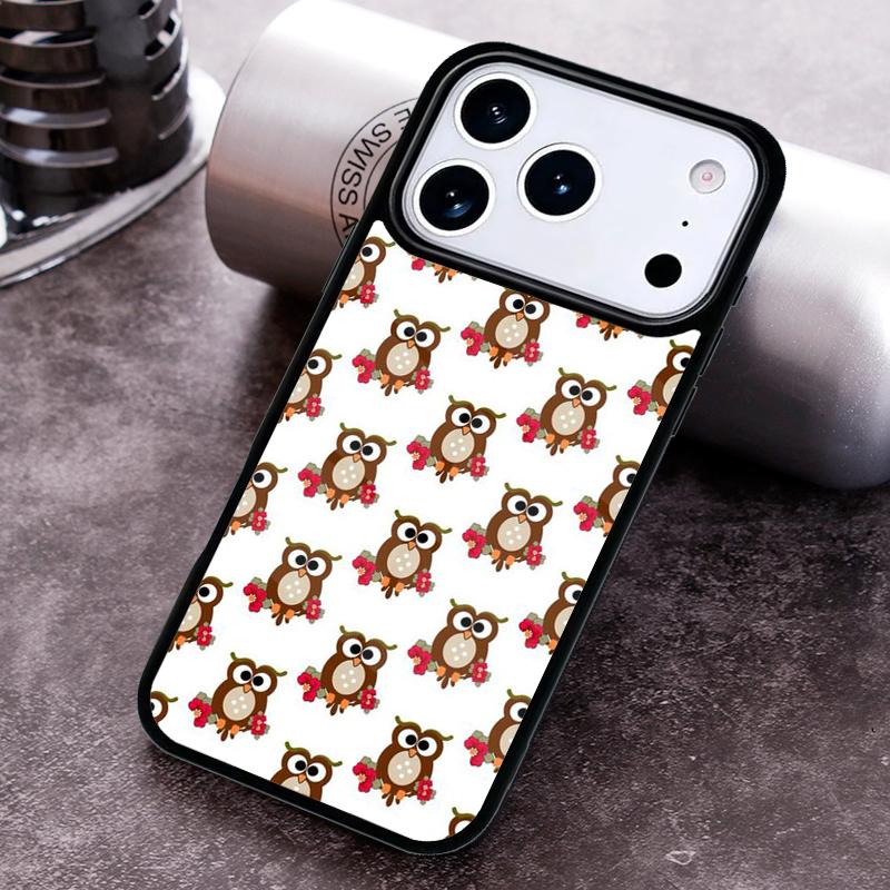 Baby Cute Owl Phone Case For iPhone 17 16 15 14 13 12 11 Pro Max Plus 17Air Soft Silicone Cover