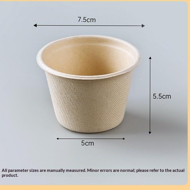 5/10/20/50pcs 5OZ Ice Cream Cup Environmentally Friendly Degradable Disposable Celebrity Dessert Pulp Light Food Paper Bowl 5pcs