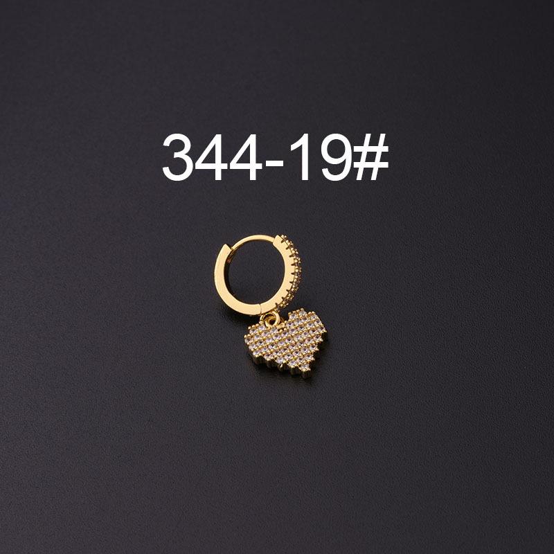 Micro-Pavé Zircon Irregular Ear Cuff Earrings