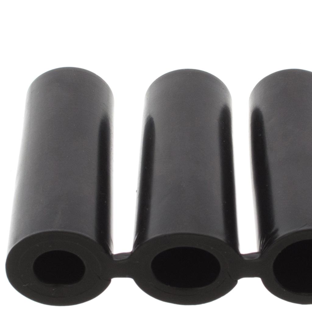 UNIVERSAL 5 SPEED BLACK LEATHER + RED THREAD + SILVER gear shift knob