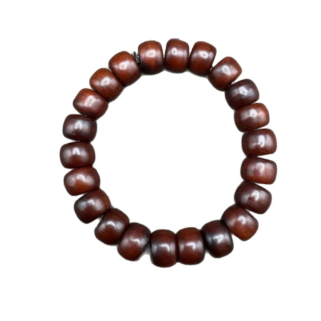 Tibetan Yak Bone Bracelet Necklace with Barrel Beads, Unisex Buddhist Prayer Accessory, DIY Literary Play