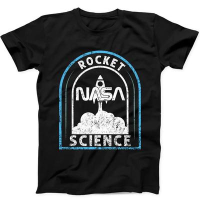 Koszulka Rocket Nasa Science Meme Bestseller Zabawny Prezent Czarna Koszulka 354