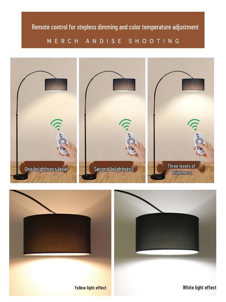 Modern Minimalist LED Feather Floor Lamp for Living Room, Study, Bedroom, and Bedside