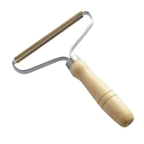 Generic Lint Remover Manual Hair Removal Tool Wooden Handle Suitable Clothing Furniture Car Interior No Residue Easy Pet