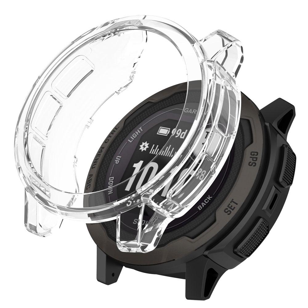 2 In 1 Protector Case + Screen Protector for Garmin Instinct 2 2S Watch Soft TPU Protective Cover Shell Tempered Glass Film
