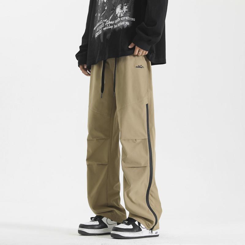 Men's high street overalls men's spring and autumn new trend straight loose casual charging trousers