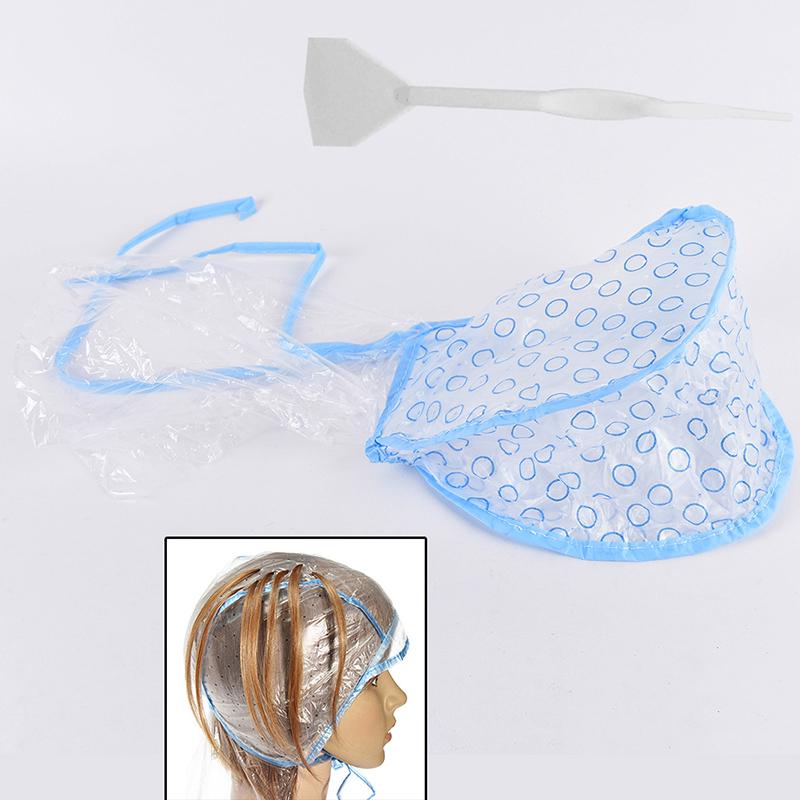 Disposable Hair Coloring Highlighting Tinting Bleach Dye Steak Cap Hook Set