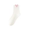 Women's Mid-Calf Pure Cotton Socks - Sweat-Absorbent, Breathable, Anti-Odor; Perfect for Spring & Autumn for Middle School Students & Ladies