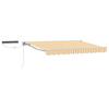 Electric Retractable Awning Yellow and White 2.5 X 2 M