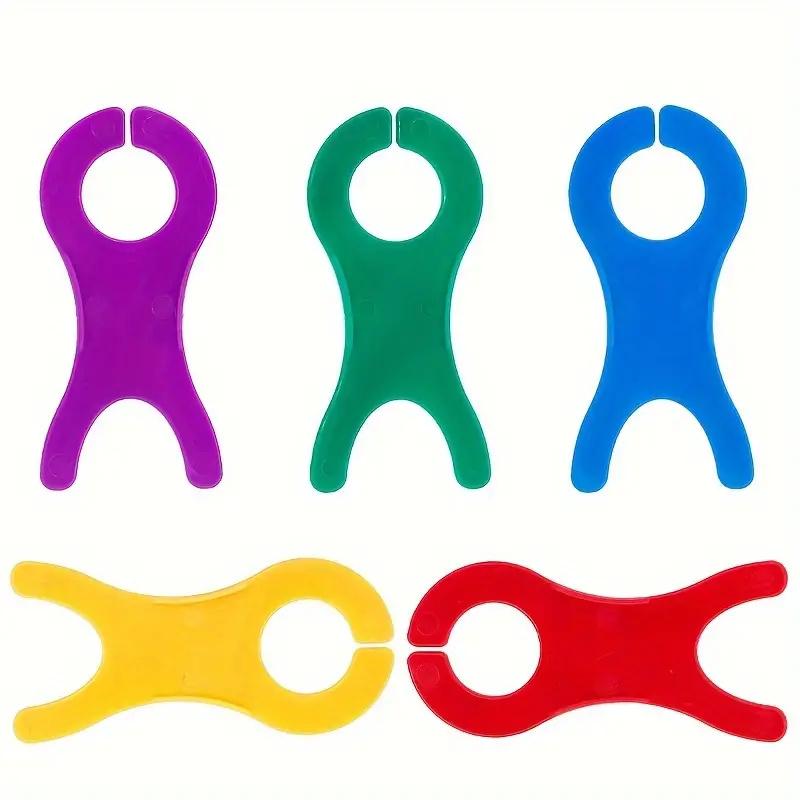 

1pc/5pcs/10pcs Wool Winding Plate Board Plastic Thread String Winder Plate Bobbins Sewing Accessory, Multicolor