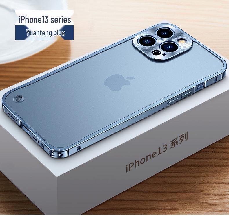 

Compatible iPhone 16 Pro Max Metal Frame Case with Apple 15 Lens Full Coverage and Seahorse Buckle Protection iPhone 12 Pro Max [Seahorse Buckle + Frosted Back]