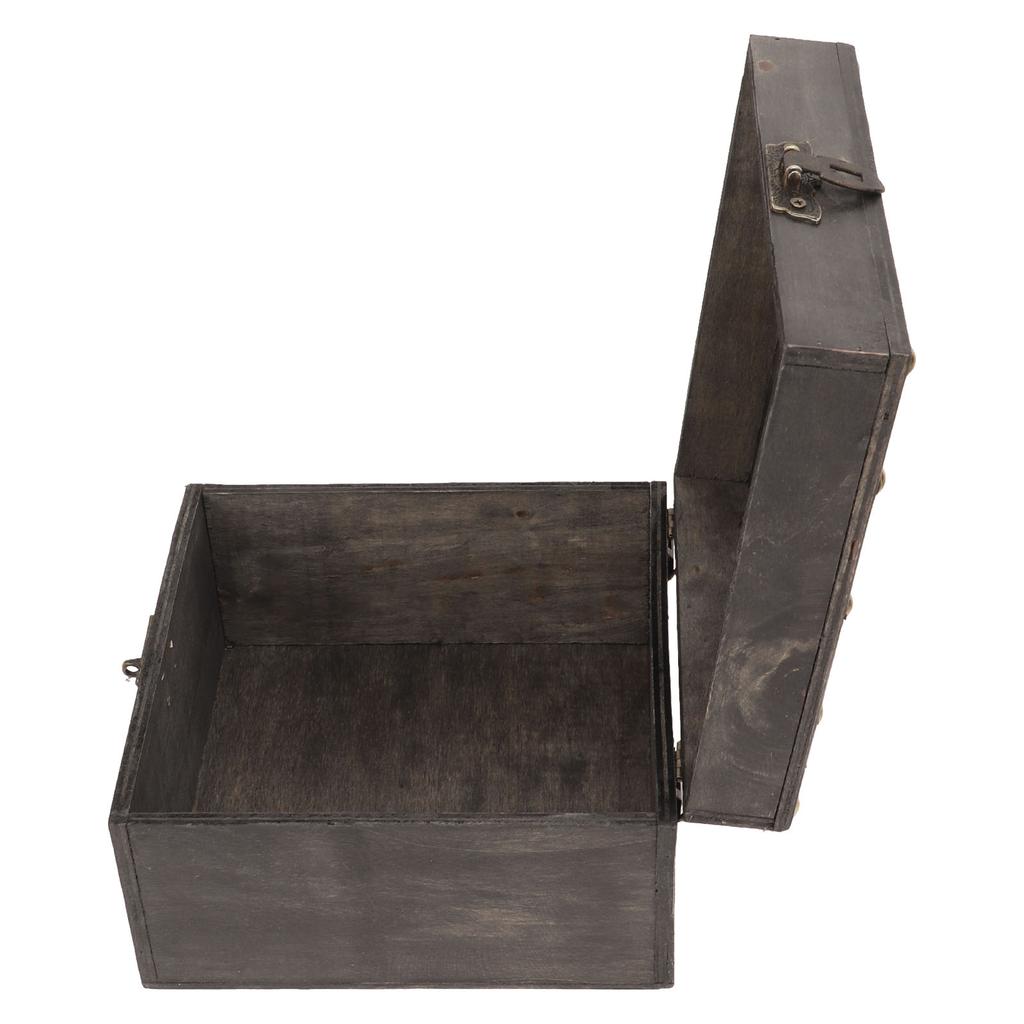 Vintage pokladnička s kombinačním zámkem Ruční práce Vynikající Zesílené rohy Dřevěná úložná krabice