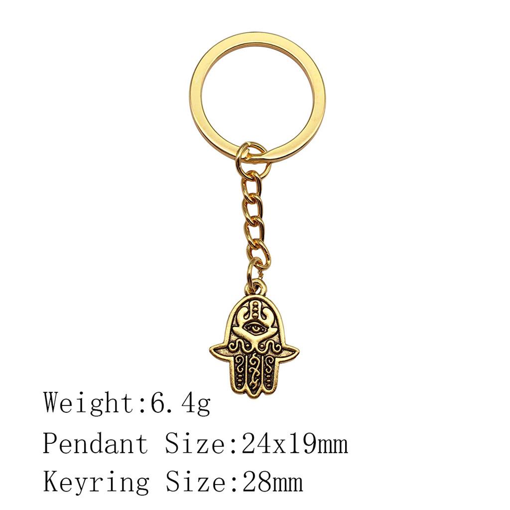 Back To School Bag Keyring Hamsa Hand Eye Of Horus Key Ring Ornaments For Home Cool Keychain