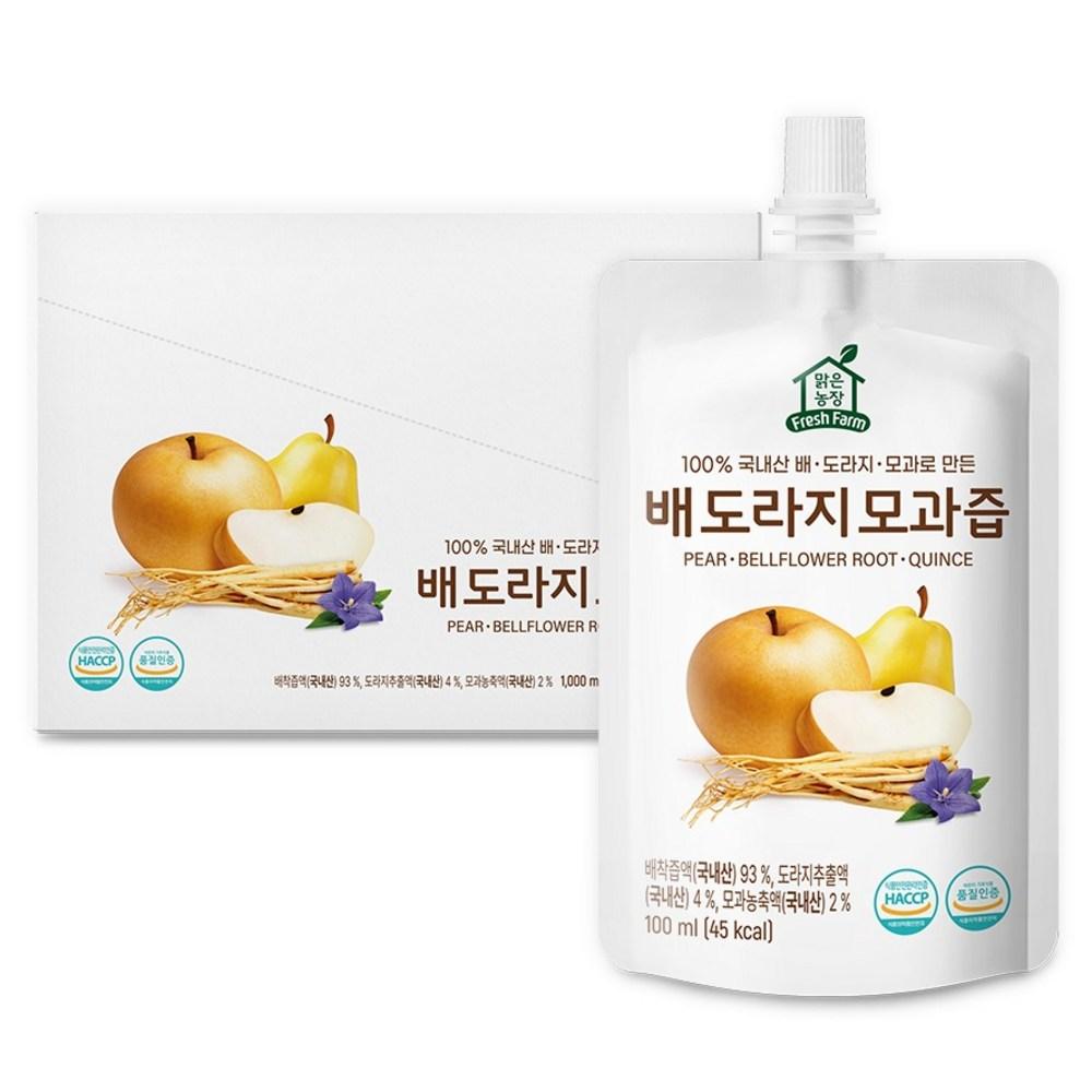 Malgeun Farm Pear and Balloon Flower Root Juice 10 Pcs 100ml
