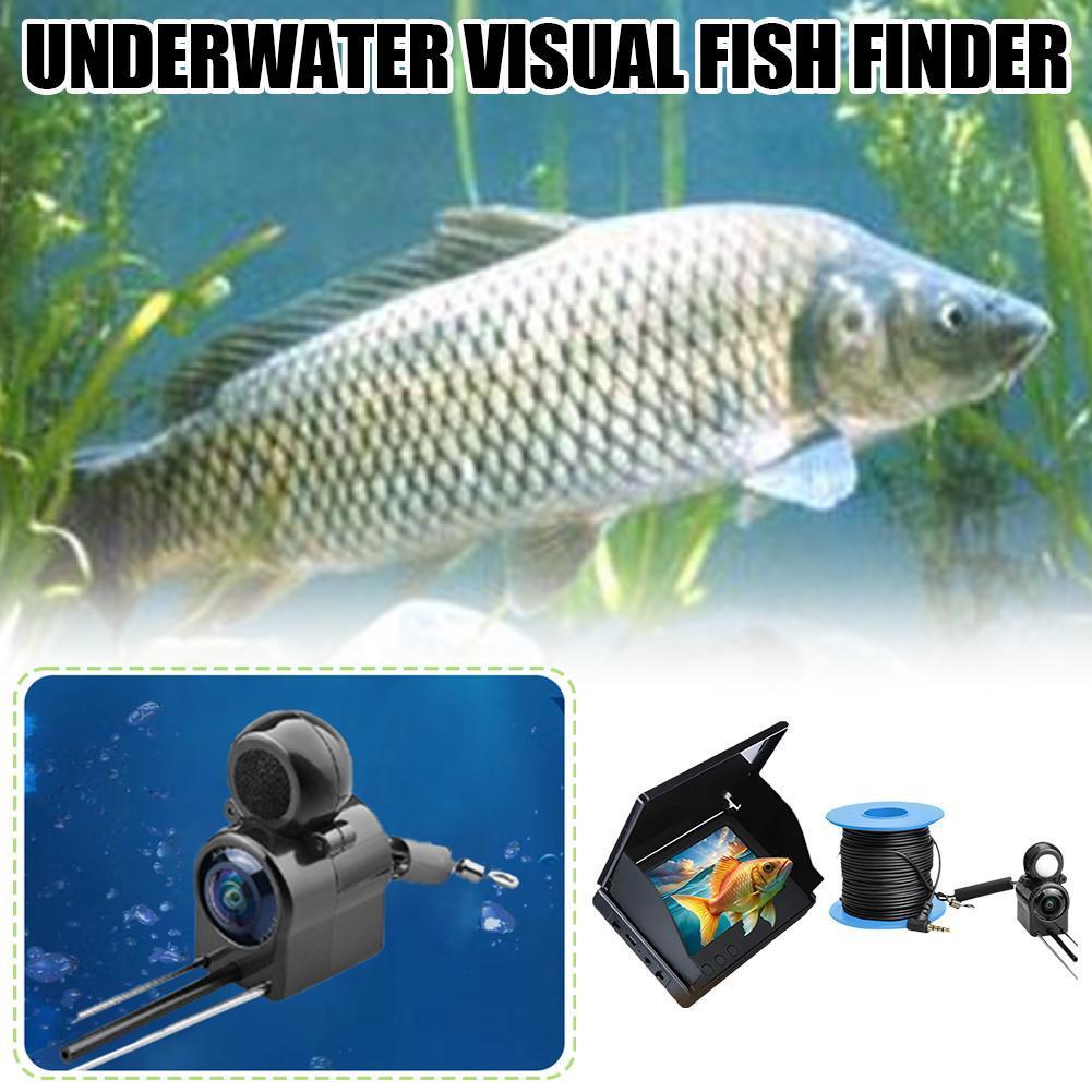 Portable Fish Depth Finder Underwater Camera 1080p 4.3 Inch LCD HD Fish Finder Fishing Camera With Night Vision