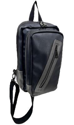 Shoulder Bag Basic Standard Body Bag Square Faux Leather Gray Women's Men's W17 X H27.5 X D6 Cm