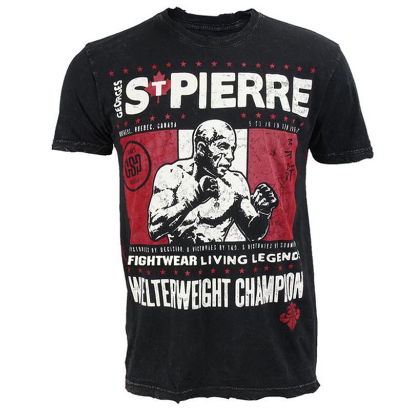 Pánské tričko Muay Thai Letní Rychleschnoucí Pohodlné Prodyšné Tričko Módní Tričko do posilovny Muž Ležérní Kulatý výstřih Krátký rukáv Volný top