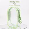 19cm Transparent Doll Stroller Bag - Fashionable, Waterproof PVC, Dustproof, Display Bag for Blind Box Dolls.
