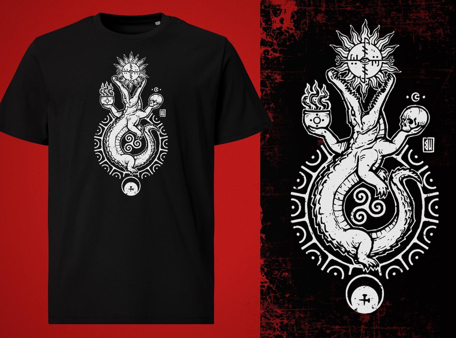 Buwaya Soul Keeper T-Shirt (white print) 4XL