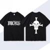 Hot Sale ONE PIECE Animation Derivatives White Beard Edward·Newgate Printed T-shirt Unisex Hip Hop Streetwear Oversized T-shirt