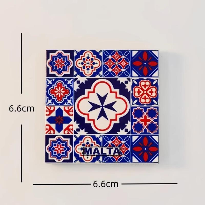 Malta Fridge Stickers Bus Travel Souvenirs Mosaic Fridge Magnets Home Decoration Wedding Gifts