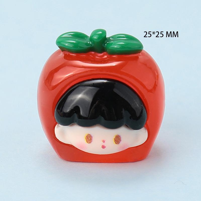 Resin Cartoon Luminous Three-Dimensional Fruit Diy Jewelry Accessories Keychain Car Pendant Handmade Materials