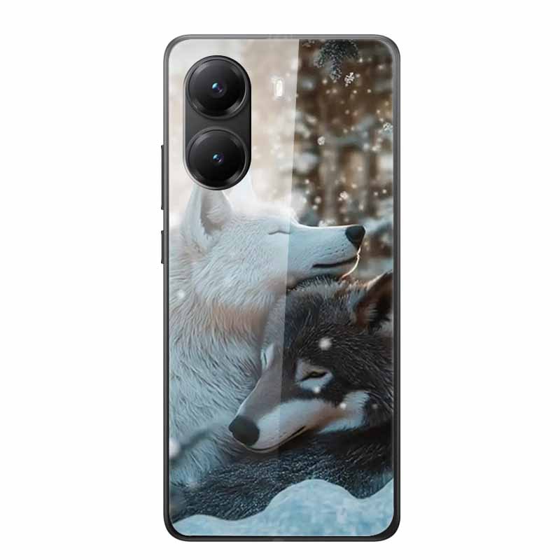 Tempered Glass Case For Xiaomi Poco X7 Pro Case Hard Glass Back Cover Soft TPU Bumper For Redmi Turbo 4 Phone Case X7Pro Turbo4