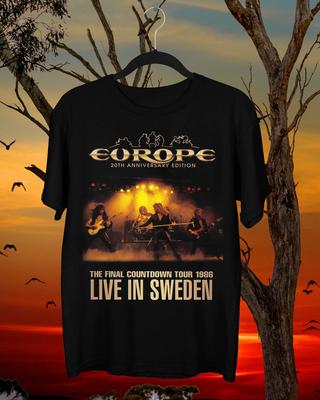EUROPE Band 1986 Tour  Full Size S-5XL Unisex T-Shirt