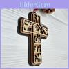 Decorative Multi-layer Wooden Cross Christmas Ornament Perfect For Home Holiday Decor