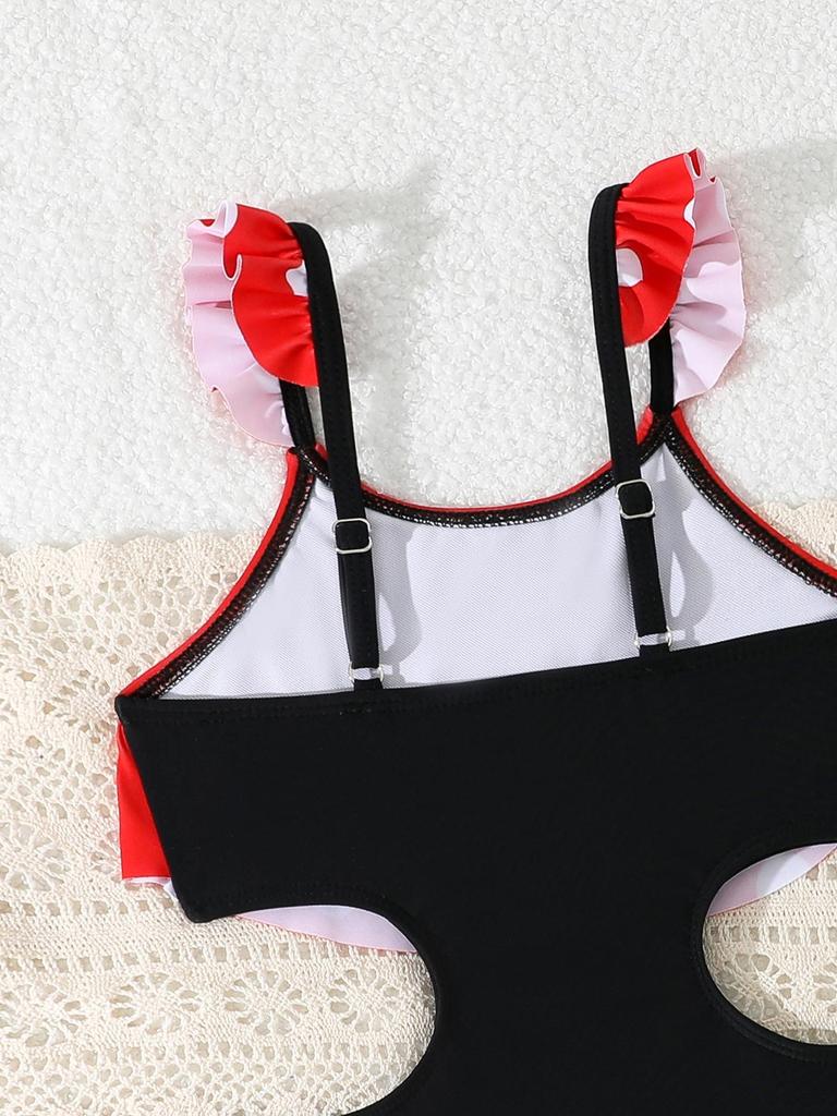 2026 Cute Girls' One-Piece Swimwear - Small & Medium Children's Bikini