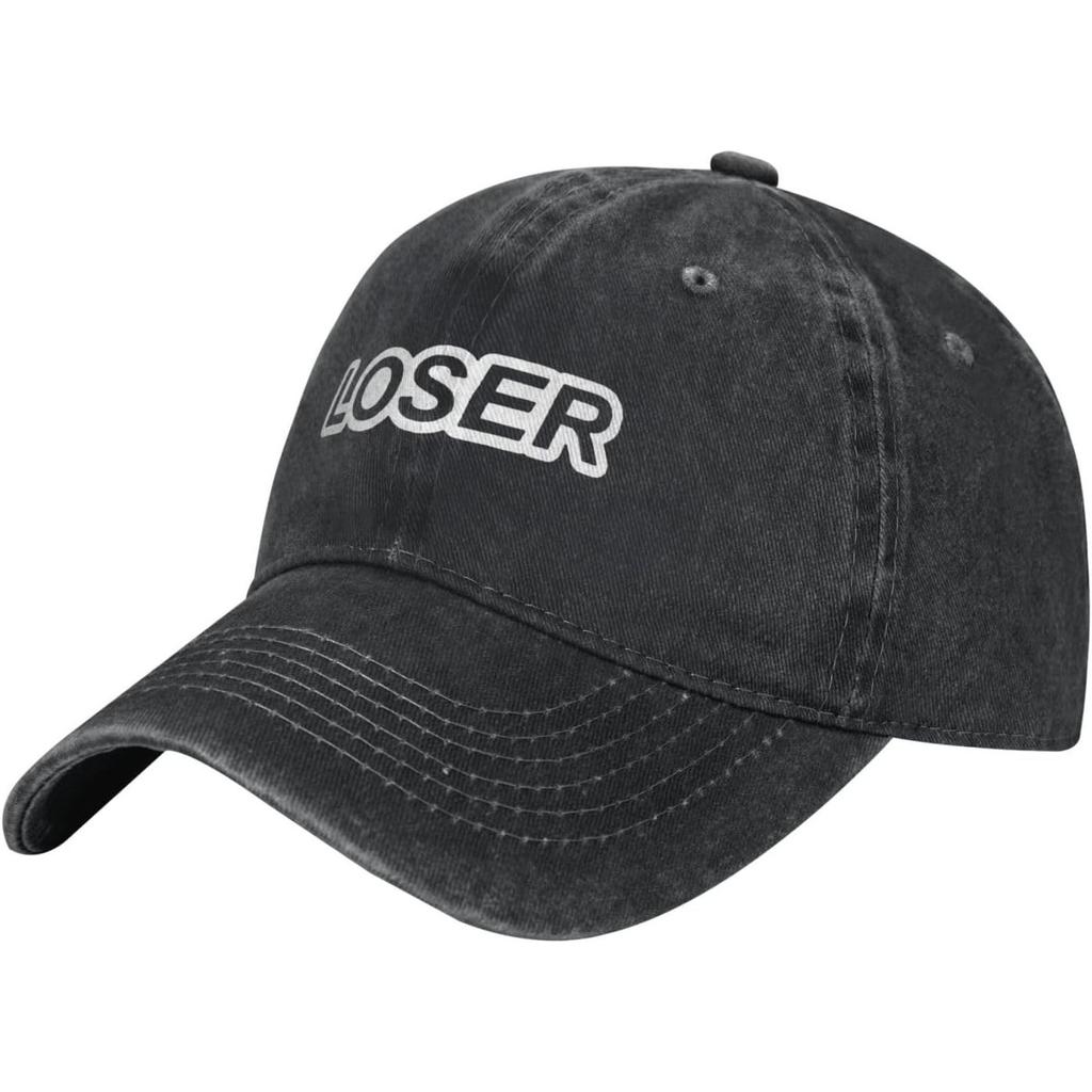 Loser Graphic Baseball Cap Washed Cotton Dad Hat Adjustable Sports Golf Cap