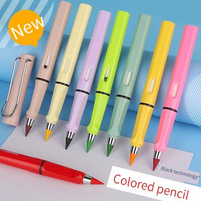 12 Colors Set Everlasting Pencil with Eraser Unlimited Writing Pencils Eternal Erasable Pencil Pens for Kids School Art Supplies