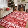 Living Room Carpet Bedroom Rug Christmas Deer Carpets Soft Fluffy Bedside Floor Mat Foldable Machine Washable Home Decoration