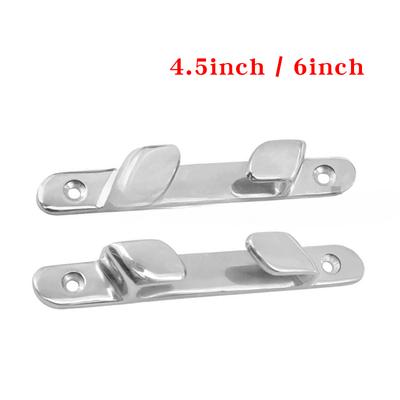 2PCS 4.5/6 Inch Boat Cleats 316 Stainless Steel Anchoring Mooring Rope Cleat Chock Fairlead