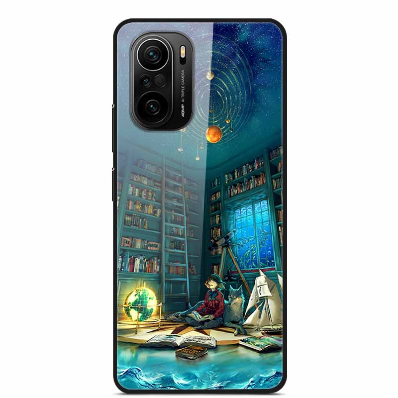 For Xiaomi Poco F3 Case Tempered Glass Hard PC Phone Back Cover For Xiaomi POCO F3 5G Cases Shells PocoF3 F 3 2021 6.67'' Coque