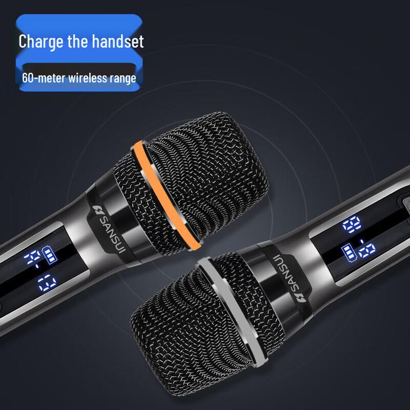SANSUI A15-66 15-inch Portable High-Power Bluetooth Trolley Speaker CN plug (adapter included) (CN version)
